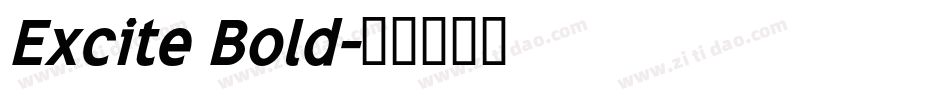 Excite Bold字体转换